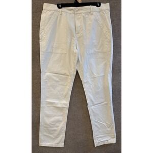 J.Crew 770 White Chino, Summer Beach Pant, Pockets,  Coastal Style, Size W34/L32